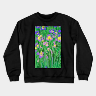 Field of Irises Crewneck Sweatshirt